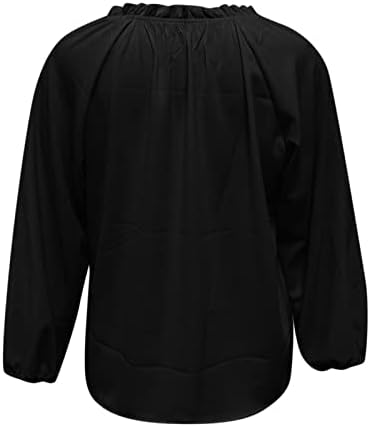 BEUU feminina tendência de manga longa feminina camisa longa de cor sólida tee confortável blusas casual vullover de pescoço de pescoço moletons moletons moletons