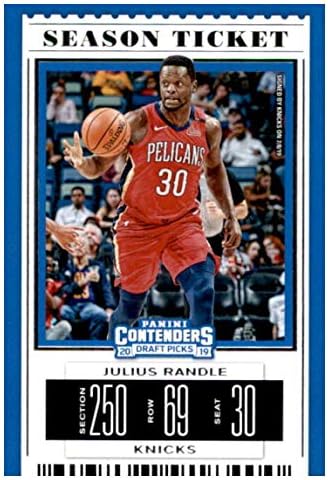 2019-20 Panini Condores Draft Picks Variação de ingressos da temporada #24 Julius Randle New York Knicks Basketball Trading Card