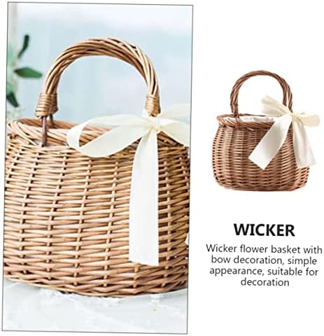 Yard Woven Flower cesto de cesta de palha de tecido cestas de armazenamento cestas de flores cestas de cesta de cesta de balde de