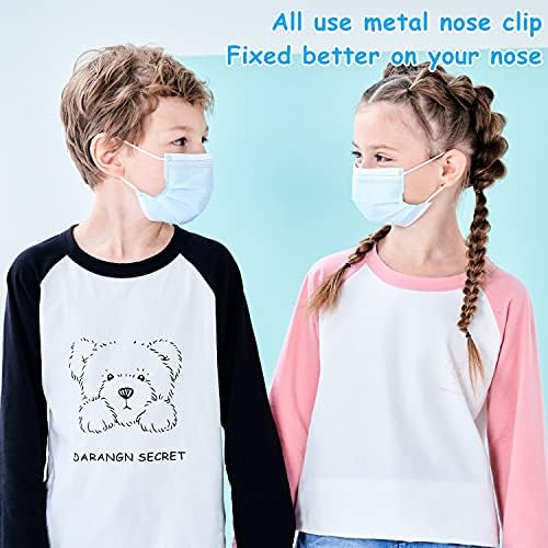 máscara facial descartável de mystcare infantil 50 pacote de 5 a 12 filtro de segurança máscaras de face de segurança para crianças