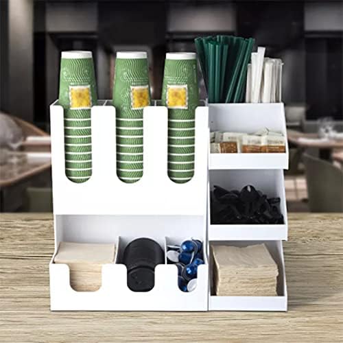 THREMA Coffee Condimento Organize Box, 8 Compartamentos Organizador de Caffee Bar, Design clássico da moda e armazenamento
