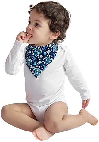 Aunhenstern Cotton Baby Bibs Turtle Lunit Walk Galaxy Baby Bandana babador babador de dentição