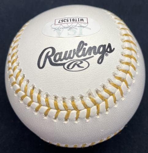 Robin Yount 82 GG Assinou Gold Glove Logo Baseball JSA Testemunha - bolas de beisebol autografadas