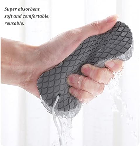 2pcs esfoliando o banho esponja, super suave 3d banheiro esponja -chuveiro pincel reutilizável removedor de pele morto