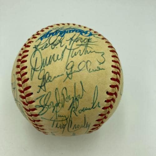 Cal Ripken Jr. Rookie 1982 Equipe Baltimore Orioles assinou o Baseball JSA COA - Bolalls autografados