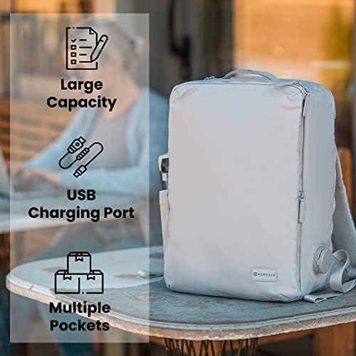 Nordace Laval Smart Business Travel Mackpack com porto de carregamento USB, mochila profissional de laptop para trabalho, reuniões e viagem diária - 15,6 polegadas