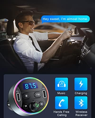 Adaptador de carro Bluetooth e suporte para telefone de montagem do carro