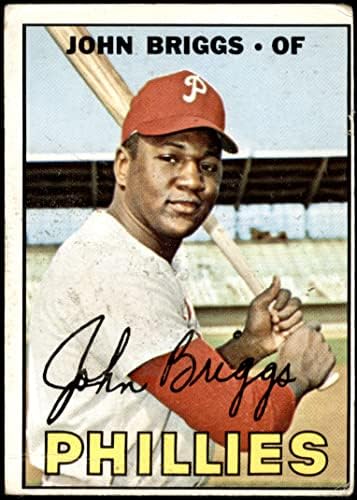 1967 Topps # 268 Johnny Briggs Philadelphia Phillies Fair Phillies