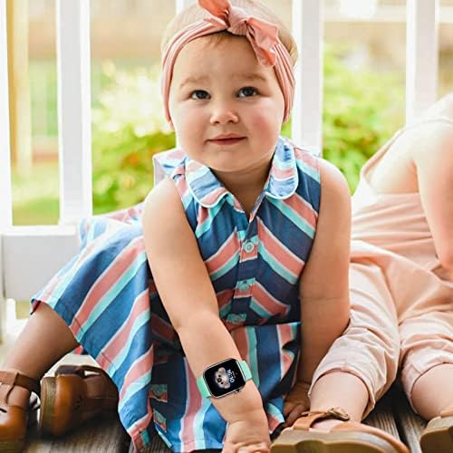 NewJourney for Kids Apple Watch Band, Strap Sport Silicone Silicone Soft à prova d'água, garotos garotos Apple Watch Bands compatíveis com a série Iwatch 8/7/6/5/4/4/3/2/1 se 38/40/41mm & 42/44/44/ 45 mm