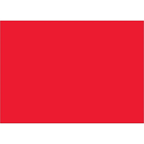 Tape Logic® Inventory Retângulo, 5 x 7, vermelho fluorescente, 500/rolo