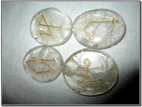 Crystal Quartz arcanjo de pedras planas caídas Genuínas da bolsa pagã da bolsa pagã do presente Pentáculo Pentáculo Psíquico
