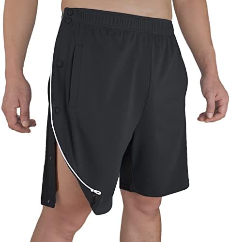 Rasgar shorts para homens encaixam calças curtas pós -cirurgia shorts laterais de perna aberta shorts atléticos