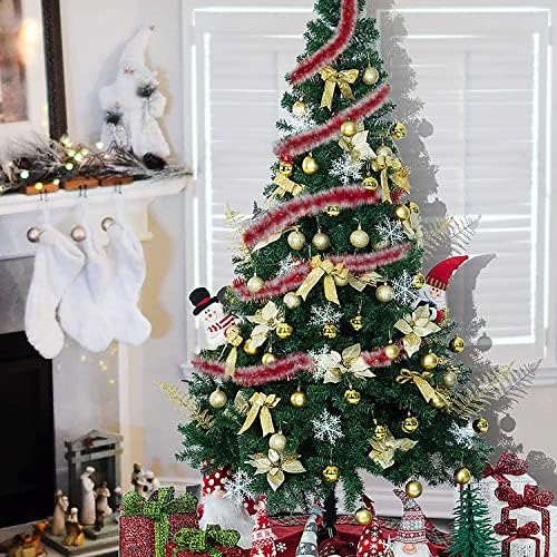5 Pacote Total 33feet Tinsel Dia dos Namorados Decoração Garland STRAMADORES METÁLICAS Decoração de árvore de Natal