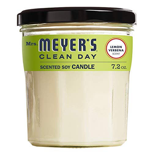 Sra. Meyer Clean Day Soy Candle, Lemon Verbena Scent, 7,2 onças de vela