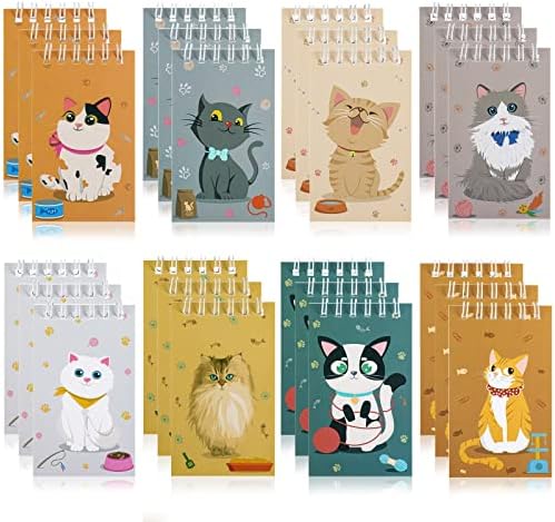 24 Pack mini Cat Notebooks