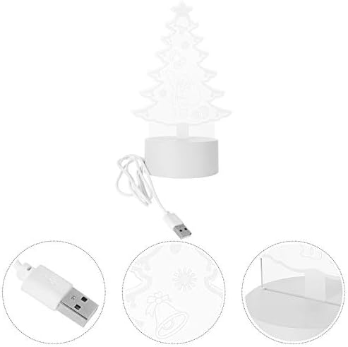 1 PC Creative Christmas Tree Bedge Lamp Led Night Light Christmas Decorações Presentes Ornamentos