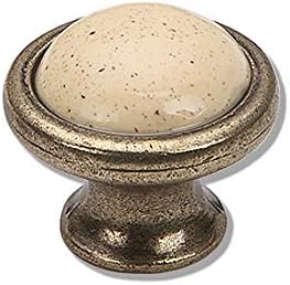 Mudujia 4 pacote 4 1/2 Drop Drop Gaveta Cerâmica Pull Antique Bronze Cleact Pull para botões de armário de cozinha Centro de 4,5 polegadas 114mm para espaçamento central
