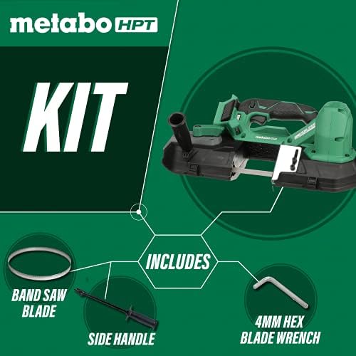 Metabo HPT 18V Multivolt ™ Mordless Band Swer | Somente ferramenta - sem bateria | Motor sem escova | Capacidade de corte
