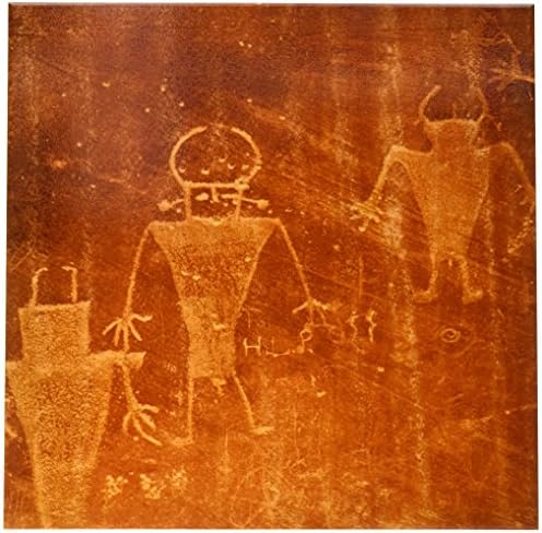 3drose CT_94706_4 Petroglyphs, Fremont People, Capitol Reef Utah-US45 Cha0222-Chuck Haney Ceramic Tile, 12 polegadas