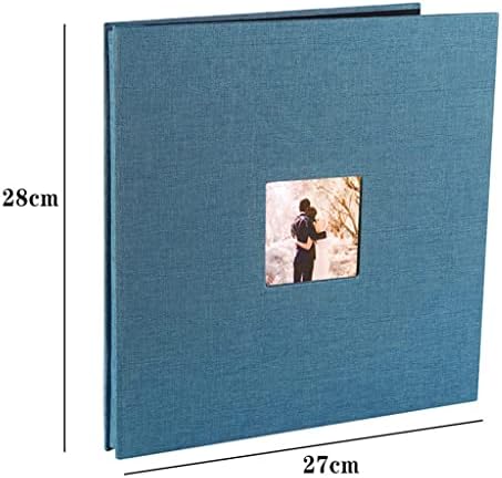 Tfiiexfl 16 polegadas de linho diy álbum amantes de aniversário fotos fotos de casamento álbuns de artesanato de papel sticky sticky