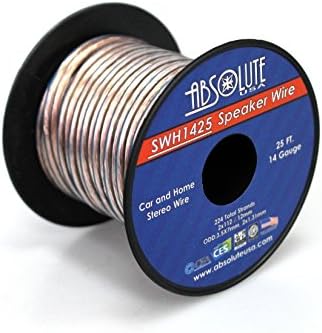 EUA USA SWH1425 14 Beda de bitola Home Audio Audio Wire Cable Stool 25 '
