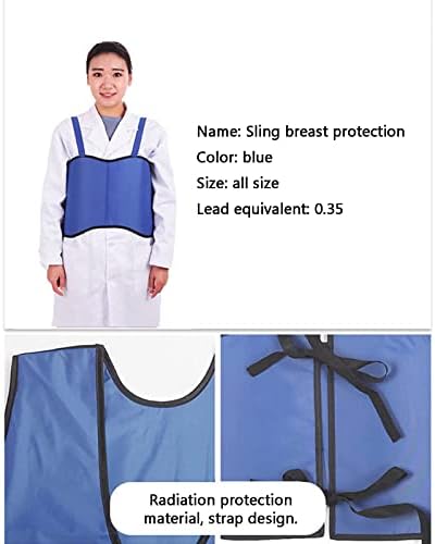 Fansur 0,35 mmpb de roupa protetora de proteção, proteção de mama de esteira, roupas de chumbo protetor de raio-X, fáceis de colocar