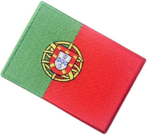 Portugal Flag bordou emblema de ferro português em costura em patch nacional