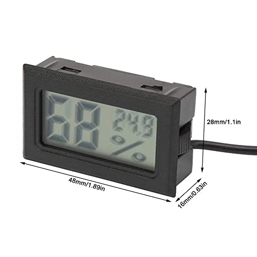 Medidor de temperatura do termômetro LCD digital, alta exatidão do higrômetro Medidor de umidade de temperatura