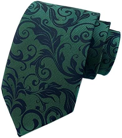 Mens Novidade Floral Tie Floral Wedding Tie Jacquard Tecida Padrão de Luxo Slimctie 3.15