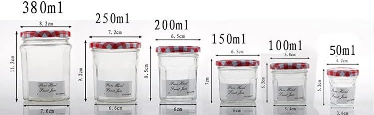Jar com jarra selado Kaiwu frascos de vidro transparente, potes aéreas, potes de armazenamento de grãos, especiarias,