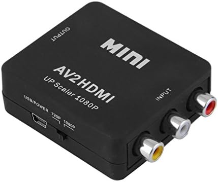 Compostos genéricos AV CVBS 3RCA para HDMI Adaptador de conversor de vídeo 1080p UP Scaler