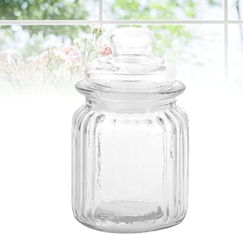 Recipiente de cereais de cereal de cabilock 3pcs garrafa de vidro seco de cereal hermeticamente, casa transparente para recipientes