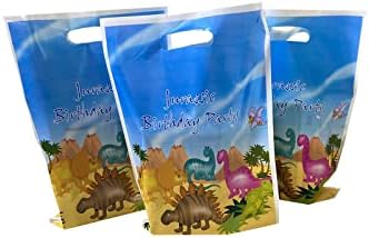 30Pieces Dinosaur Gift Bags Tream Bags de doces de dinossauros Bolsas de dinossauros de dinossauros Sacos de presente para crianças de aniversário Festas de festas com temas de dinossauros