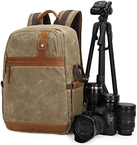 N/A Câmera à prova d'água Retro Batik Canvas DSLR ombros Backpack Men Mulheres viajam para o vídeo elegante de vídeo elegante