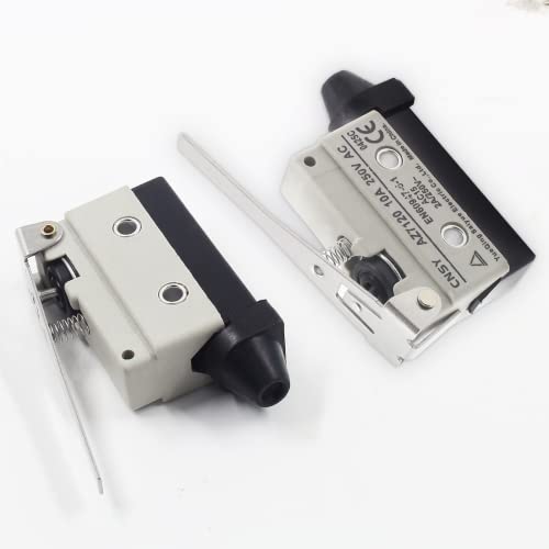 Gumifa AC 250V 10A Micro limite interruptor AZ-7120 Chapa de limite da alavanca de dobradiça 1nc+1No para o interruptor da porta da impressora CNC Mill 3D