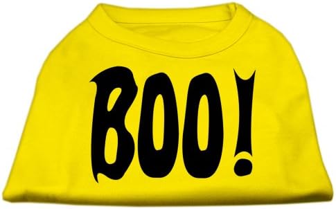 Mirage Pet Products Boo! Camisas de impressão de tela amarelo xxl