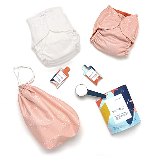 Kit de fraldas de pano emembly, tossers e overnighters - itens essenciais de fraldas de pano para bebês