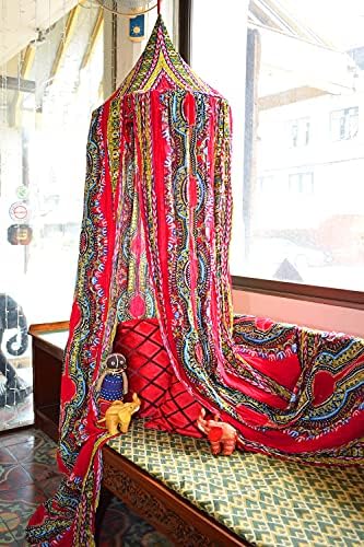 Raanpahmuang Couch, sofá ou capa de cama infantil ou garotas de jogo de jogo de brincadeira, barraca de 58 polegadas, Rayon Dashiki - rosa