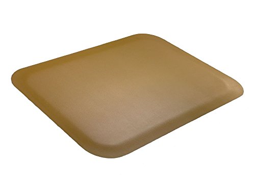 Elite Etapa 1/2 Premium Faux-Heather-Greined Anti-Fadiga Mat, 2 'x 3', Tan