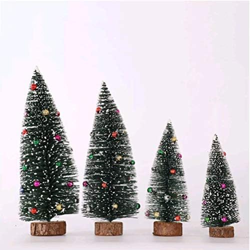 AMOSFUN 25cm Colorido Bed Pine Desktop Árvores de Natal Ornamento para o escritório da loja em casa