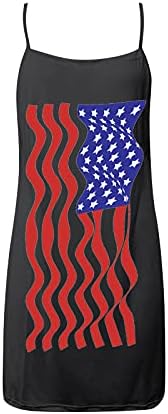 Um vestido de lounge de linha adolescente menina sem mangas vasta de pescoço americano bandeira bustier vestido de túnicos bustier