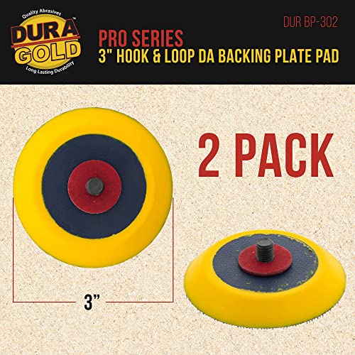 DURA -GOLD 3 discos de lixamento - 60 Grit & Hook & Loop Da Placa de Apoio