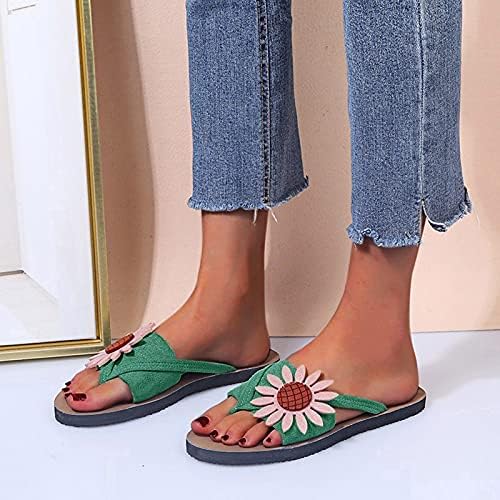 Flipers de verão para mulheres 2022 chinelos para mulheres sapatos internos praia de praia de dedo de dedão plana