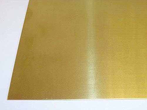 Haoktsb Placa de latão Folha de papel alumínio Belinha de cobre Skin Metal Working Materiais industriais H62 Cu 305mmx1m, 0,5mmx305mmx1m Folha de folha de cobre pura