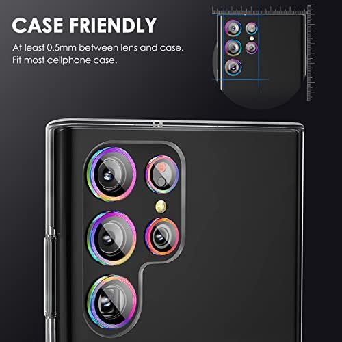 Poucos adolescentes para o protetor da lente de câmera Ultra Camera Samsung Galaxy S23, [Anti Scrach] [Ultra HD] 9H METAL