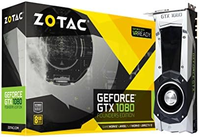 ZOTAC GeForce GTX 1080 Founders Edition, ZT-P10800A-10P, 8GB GDDR5X DVI-I Display Porta, cartão gráfico de jogos HDMI