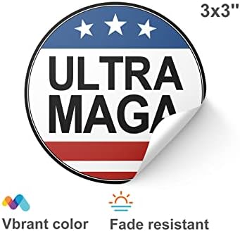 Yinena 100 PCs Ultra Maga Adesivo Trump 2024 Adesivo Trump adesivo engraçado Trump adesivos e adesivo de logotipo da campanha