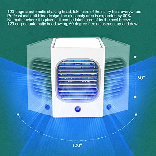 Resfriador de ar evaporativo, ventilador de resfriamento portátil com função de resfriamento e umidificação, resfriamento