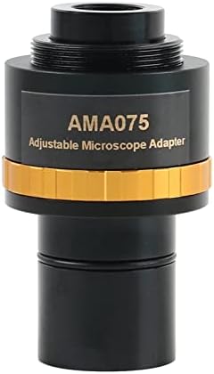 Adaptador de microscópio Gfonix 0,37x 0,5x 0,75x Microscópio focável Eletrônico, 23,2mm Microscópio de câmera Acessórios