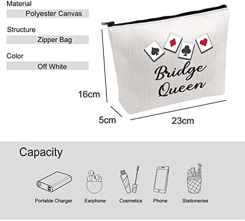 Vamsii Bridge Queen Makeup Bridge Princadeiras Presentes Bridge Card Games Para Lovers Bridge Lovers Poker Player Gifts